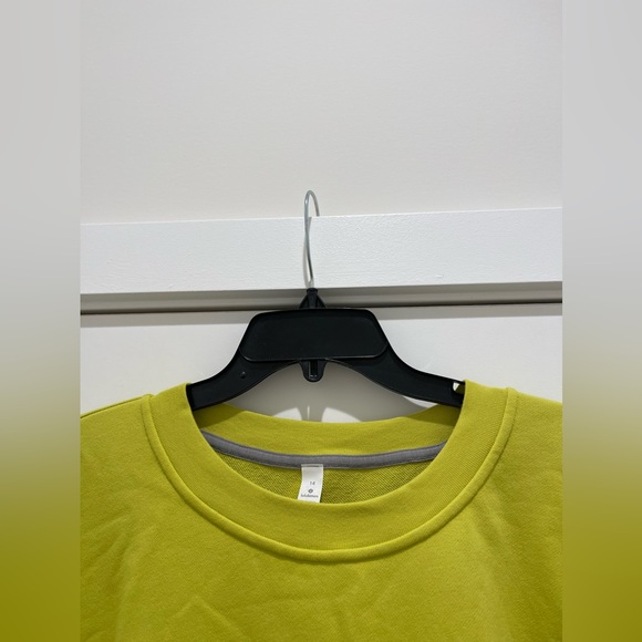 Lululemon Sweatshirt Perfectly Oversized Crew Size 14 Yellow Serpentine - Picture 6 of 16